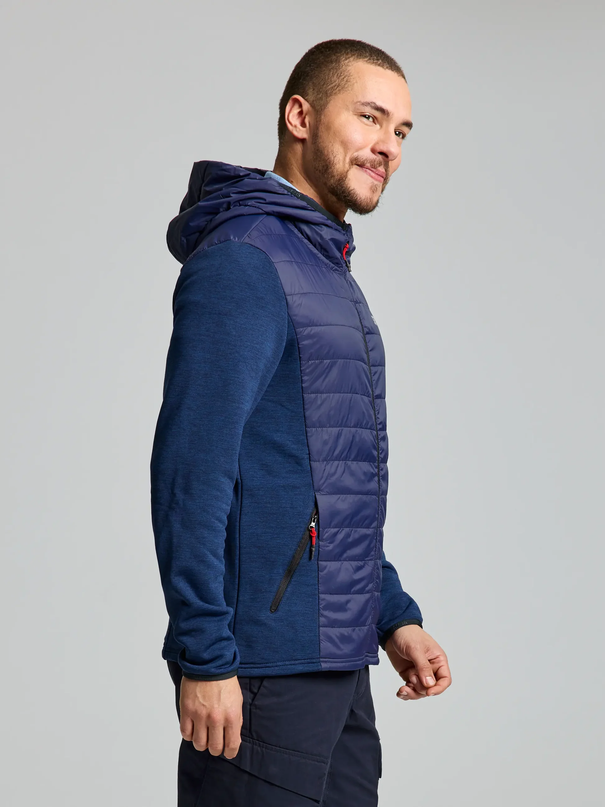 ACT HOOD HYBRID FLEECE - Slika 2