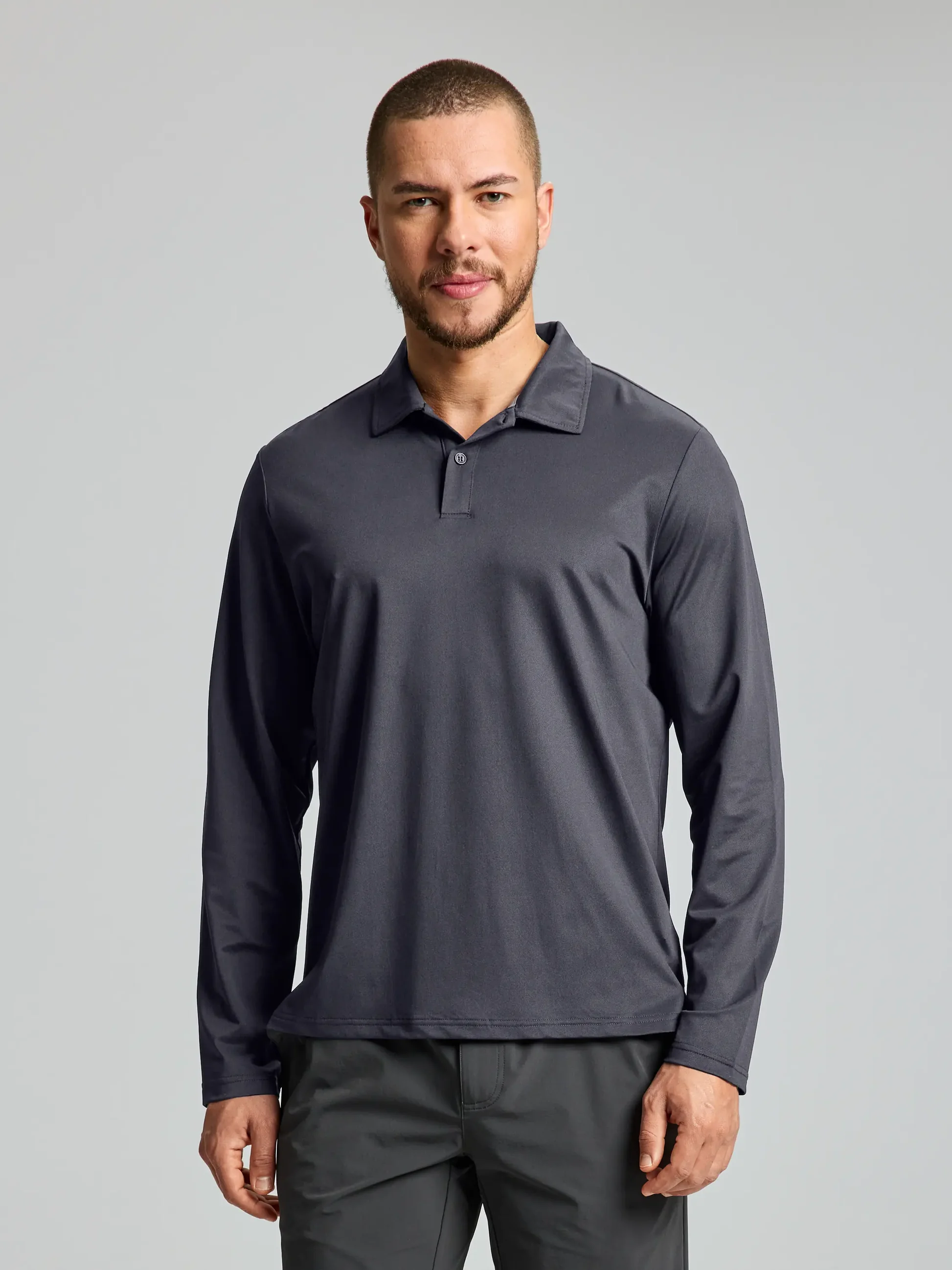 TECH PIQUE POLO LS